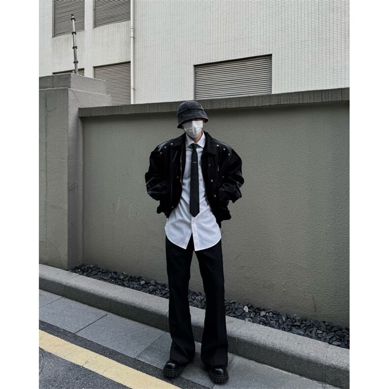 【有货】垫肩外套男春秋款设计感小众夹克上衣-JK2404-特P90,男装夹克,星座1007（原301D）