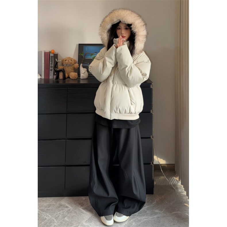 高质量不做垃圾货！！！加厚保暖可拆卸毛领棉衣短款潮牌派克服，男装棉衣，星座307A