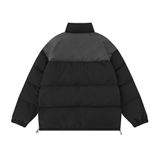 白底23新款冬季宽松字母印花立领棉服外套TPMY64302特批P85控138，男装棉衣，电商A268-1