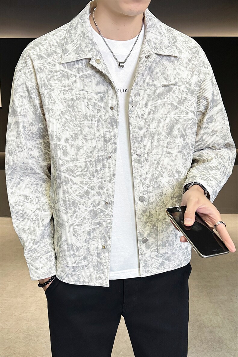 夹克男休闲上衣纯色休闲翻领夹克外套A329-JK101-105,男装夹克,电商A329