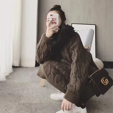 时尚百搭羊毛麻花针织连衣裙柔软舒适显瘦长裙，女装连衣裙，旭驰羊绒