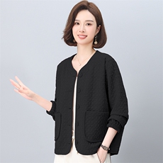 棒球服外套女2025新款春秋短款拉链式开衫小个子中年妈妈春装上衣，女装短外套，独衣靓
