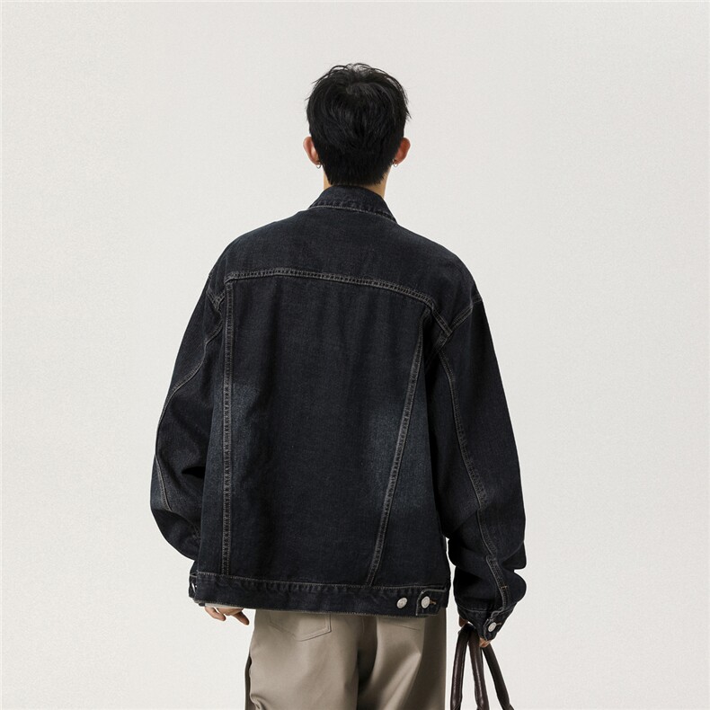2025新款男士水洗工装牛仔夹克外套上衣N1077/P98,男装工装外套,星座202