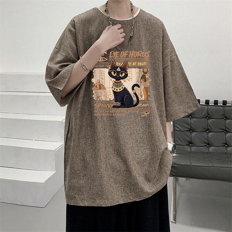 风复古亚麻短袖男棉麻t恤男半袖ZT71429-P35,男装T恤,电商A040