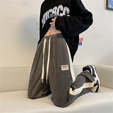 美式灯芯绒休闲裤男秋冬直筒宽松阔腿hiphop裤子ins高街B7110-p40，男装休闲裤，星座1008-1