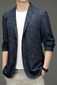 商务休闲西服男春秋季新款中年男士小西装外套单西上衣服爸爸男装,男装西服,电商B212（原钱塘6029）