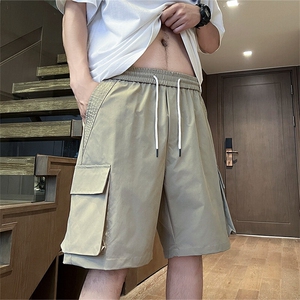 夏季新款美式工装休闲西裤男士潮流宽松运动五分短裤HZ9912特P33图片