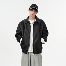 美式高街机车皮夹克男2025秋季新款休闲拼接外套-A2259TP85控138，男装夹克，电商B241