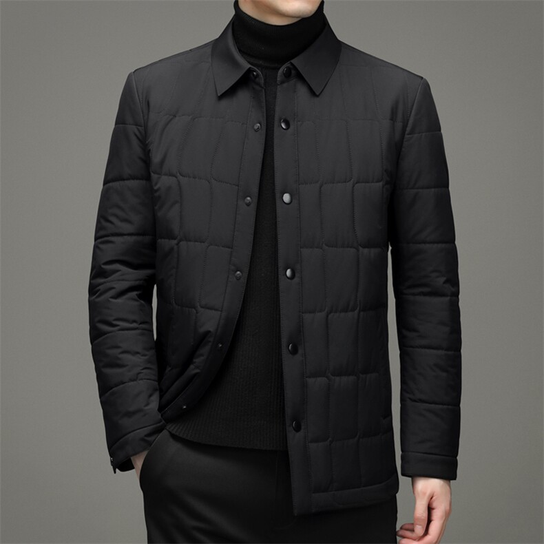 新款冬季加厚休闲棉衣中老年夹克男装爸爸装棉服HM6623-P175，男装棉衣，电商B212（原钱塘6029）