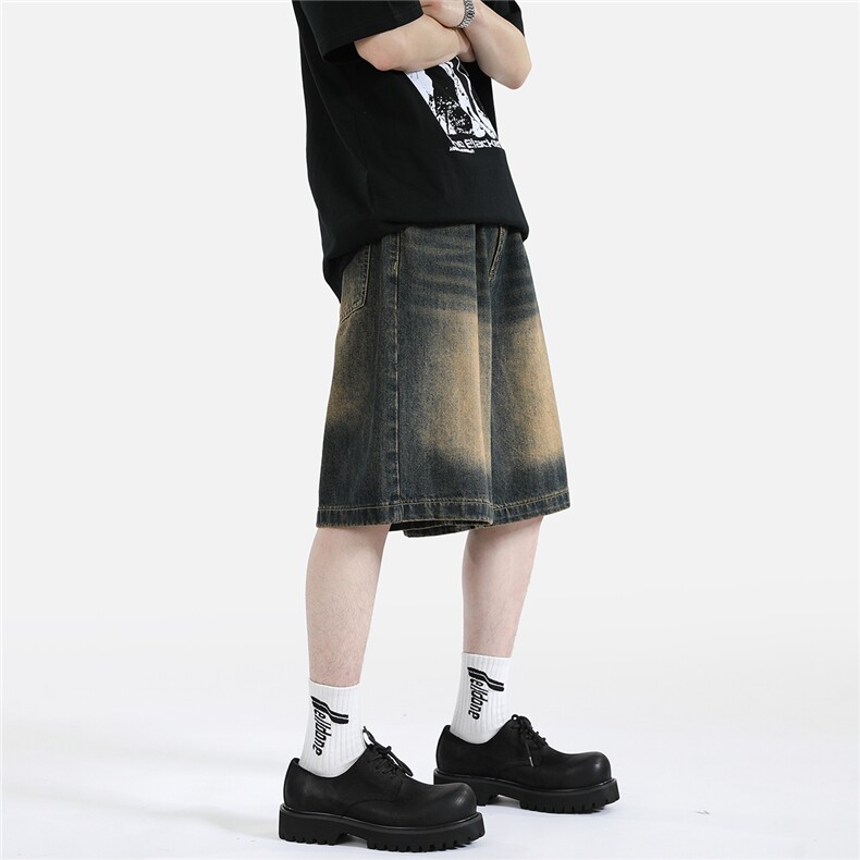 xz905-2-Z041#P45牛仔短裤,男装牛仔裤,星座905-2
