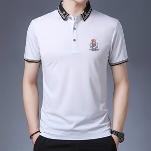 夏季短袖T恤时尚潮流POLO衫半袖2023新品休闲商务男装ZLF525-P50图片