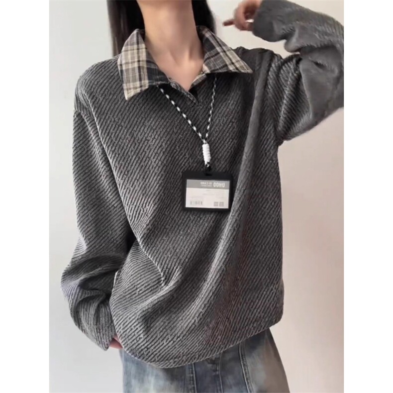 雪尼尔粗毛呢polo卫衣长袖t恤小香风针织衫WY3266特P34,男装Polo衫,星座908-1