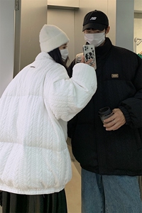 高品质面料直播 超保暖棉服外套宽松情侣棉衣 潮 G1040 P138女类图片