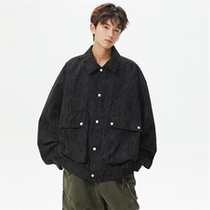棒球服特批P70美式潮牌复古工装开衫外套男宽松休闲夹克男SY2502，男装夹克，星座610B-1