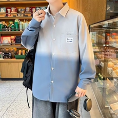 521-P35工装上衣外套男2025春秋季新款韩版翻领长袖衬衫潮流，男装衬衫，电商B323A