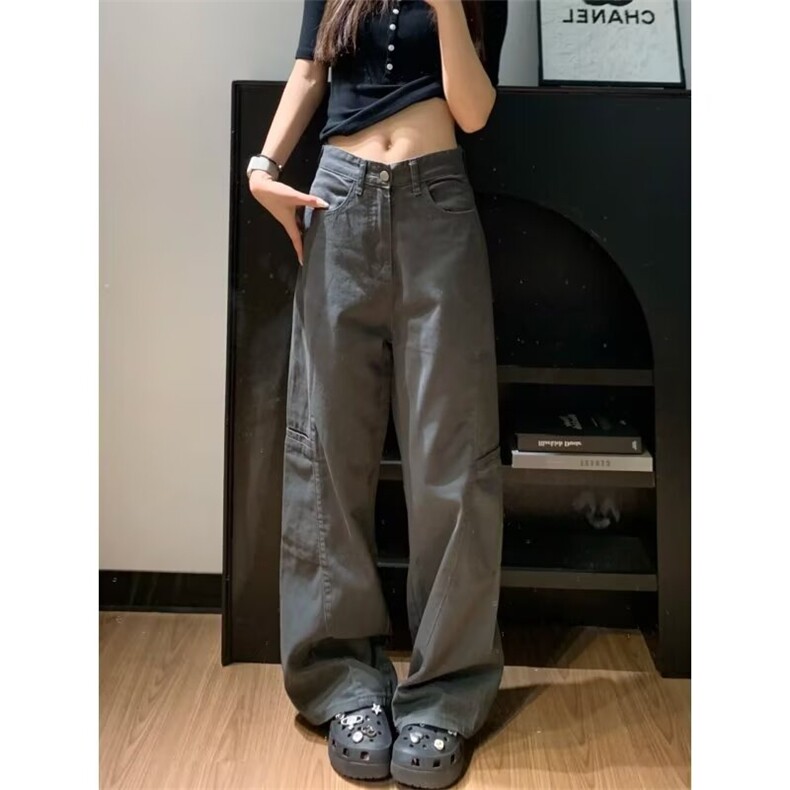 现货！！！水洗休闲牛仔裤男女宽松直筒休闲裤R585-P55，男装牛仔裤，星座1005-6