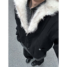 加绒加厚冬款男女连帽棉衣毛领棉衣座山雕棉服外套MY950P98，男装棉衣，星座1013-1