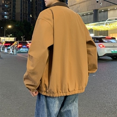 美式复古翻领外套男士秋季新款休闲高端行政夹克JK02560-P85，男装夹克，星座308B-2