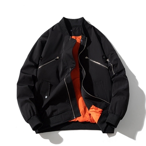 现货 2色秋冬带帽可拆卸飞行服外套棉服夹克图片