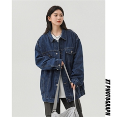 新款多口袋潮流水洗牛仔夹情侣外套N606/P98，女装短外套，星座202-3