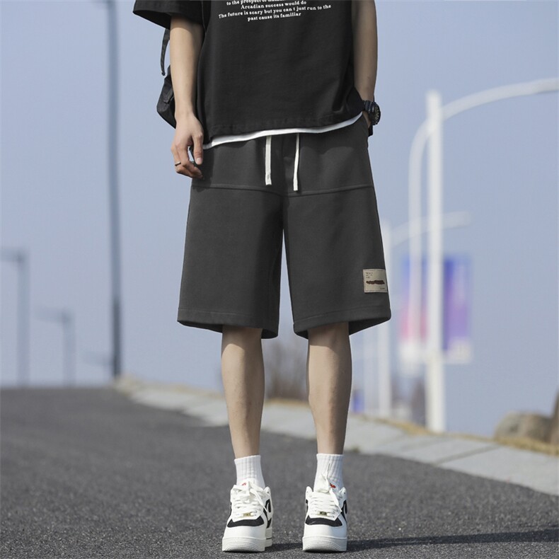 夏季薄款休闲运动服痞帅短裤美式高街直筒宽松XD1721特批29,男装牛仔裤,星座718