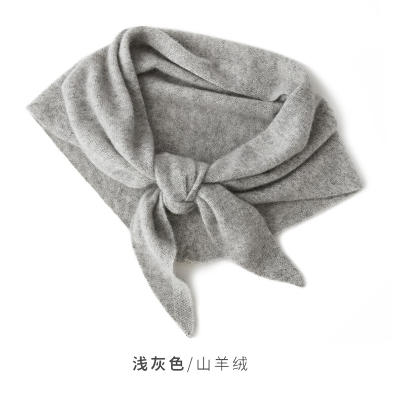 纯平面休闲三角围巾保暖柔软舒适,饰品围巾,远腾羊绒