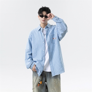 腊肠狗格子防晒衬衫男 xh107-特p40图片