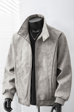 2026春季新款得物品质休闲皮夹克飞行服皮衣男防外套2851-P66，男装夹克，星座1402-2