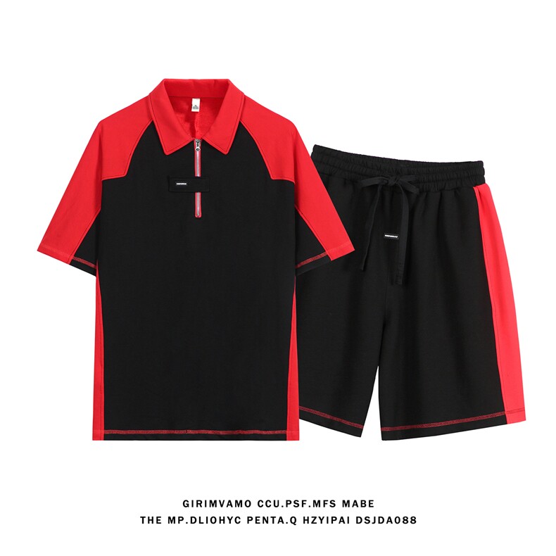 白底超电商A188-DP1801DK1301-TP80上衣50棉休闲套装控135,男装休闲套装,电商A188