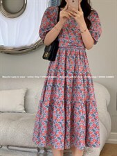 夏季新款韩版连衣裙,女装连衣裙,A 米 格