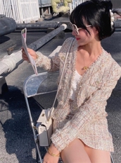 【现货】亮片小香套装，女装职业装，ONE