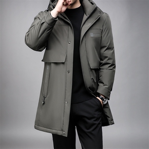 B8822 鹅绒高端精品中长款男士羽绒服主推保暖舒适轻奢大货主推图片