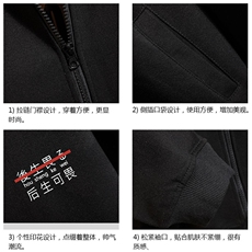 KS21028-P38连帽开衫卫衣男运动外套大码班服砖墙挂拍，男装卫衣，电商A040A