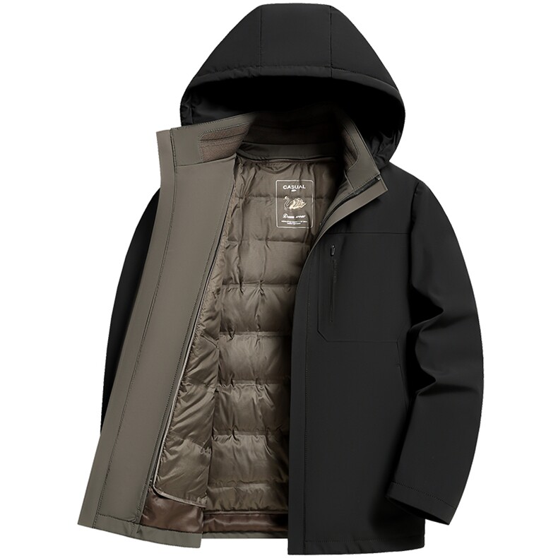 2025新款男士连帽羽绒服可脱卸内胆加厚外套爸爸装68626-P330,男装羽绒服,星座1409-3
