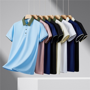 S-6XL2025春夏新款拼色POLO团服工作服定印刷刺绣团服L-205P25,糖果色低跟鞋搭配图片
