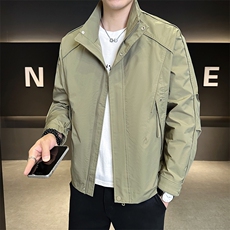 店主风男夹克2025秋季新款休闲立领夹克外套男装B317/JK802/P105，男装夹克，电商B317