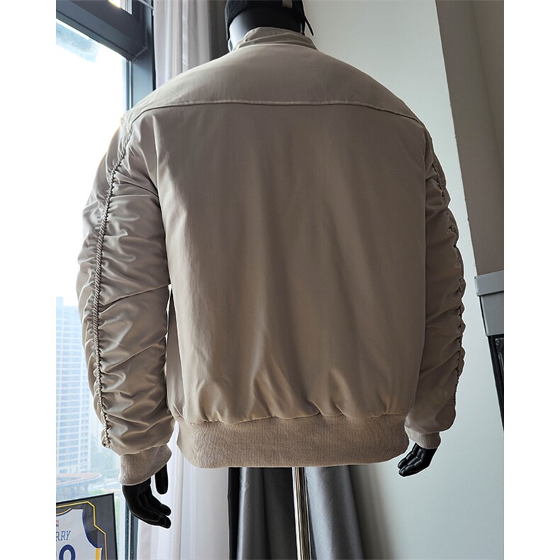 港风夹棉立领夹克保暖棉服XZ213-MF1234特批55,男装夹克,星座213
