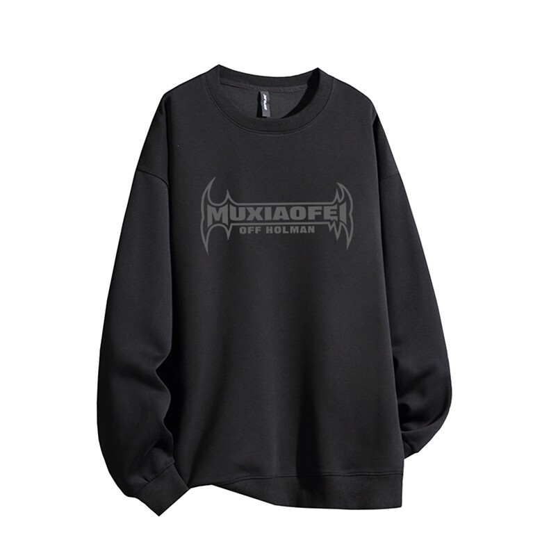 得物供货、复合重磅420克现货圆领卫衣宽松HD019-1-HMY429-P35,男装卫衣,电商019-1