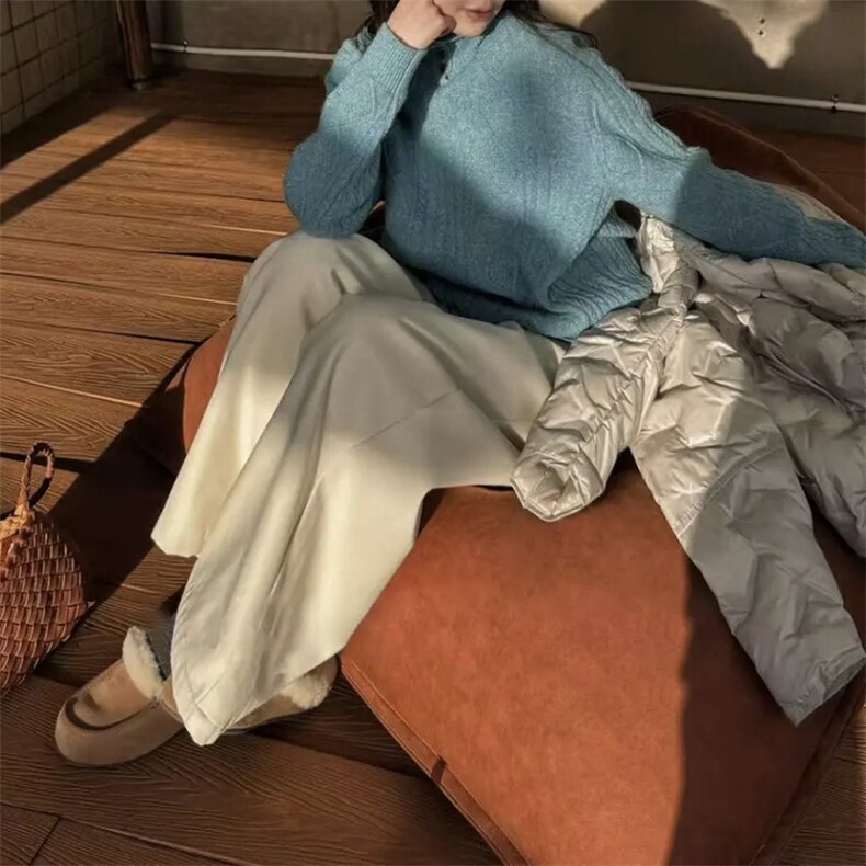 2025年秋季套头时尚百搭通勤简约休闲高领花型套头,女装羊毛衫,新胜羊绒