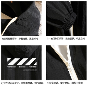 FS63128-P55 薄款防晒衣男透气防紫外线钓鱼外套冰丝防晒服图片