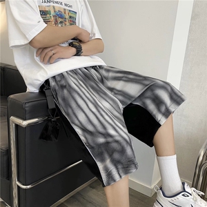 男夏季休闲男韩版潮流宽松抽绳直筒裤砖石绒FA101P32图片