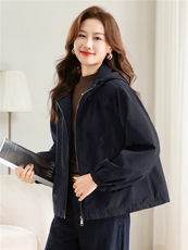 棉衣女冬季新款连帽加棉加厚防风保暖夹棉派克服，女装棉衣/棉服，曼沙奕珂