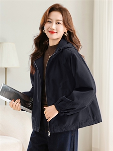 棉衣女冬季新款连帽加棉加厚防风保暖夹棉派克服图片