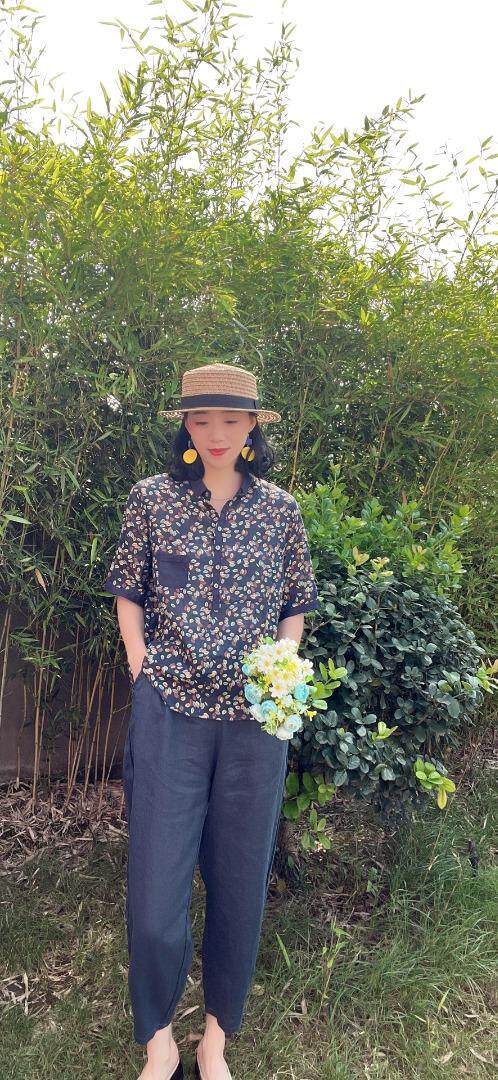 纯苎连衣裙小衫裤子裙子衬衣 时尚风 风淑女风休闲风，女装连衣裙，川哲