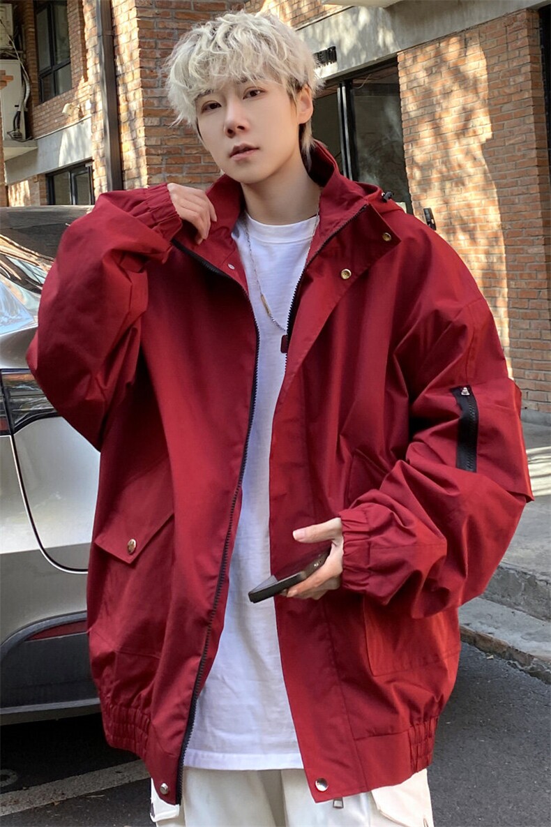 冲锋衣男款户外登山服山系外套防风防水连帽夹克J2501P85控118,男装夹克,电商A157