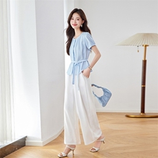 2025年夏季两件套休闲/淑女，女装套装/套裙，秀美人生