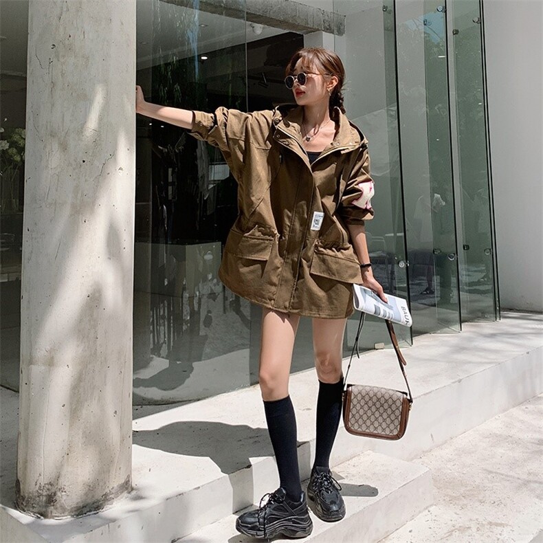 【现货】2022秋高品质刺绣重工派克风衣251-606-P165-K228，女装风衣，浙宝189