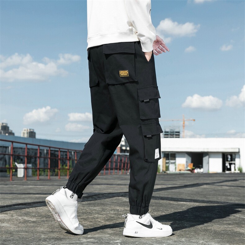 2021春秋季新款休闲裤男韩版宽松小脚裤九分裤纯棉工装裤DS885T,男装休闲裤,电商A102
