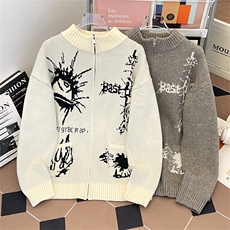 达芬奇手稿开衫毛衣外套男MY363P68，男装针织衫/毛衣，星座1116-2