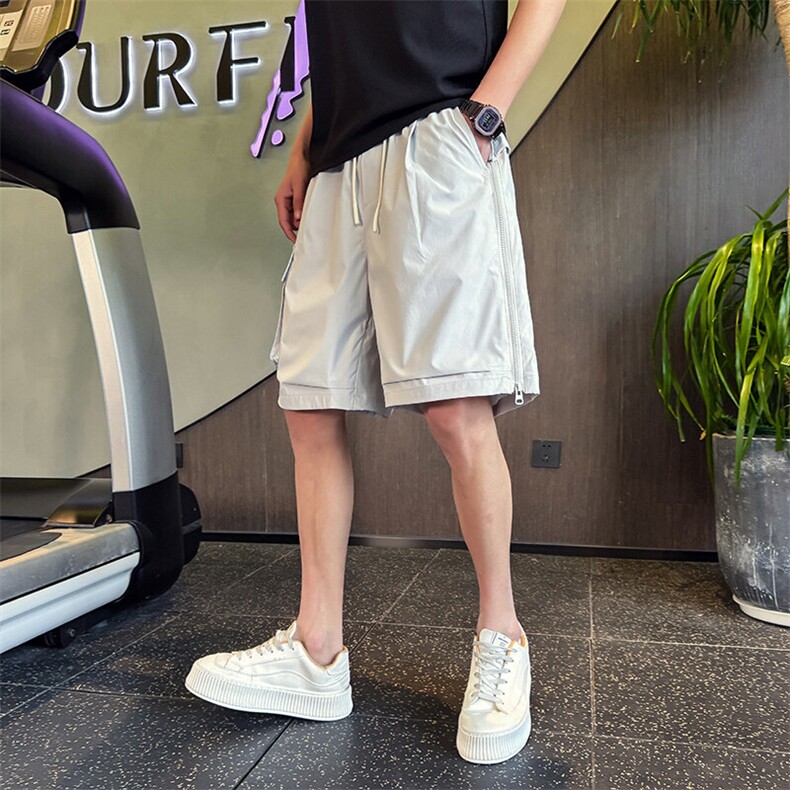 D968-P58美式休闲百搭宽松高端工装短裤潮流男士设计感五分短裤,男装牛仔裤,电商A368